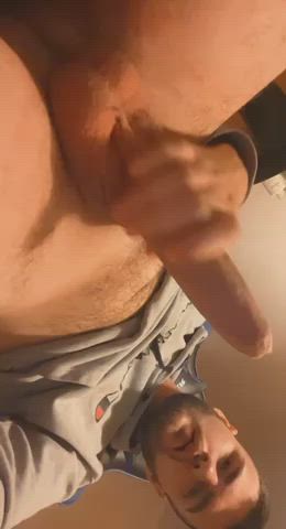 balls cock foreskin gif