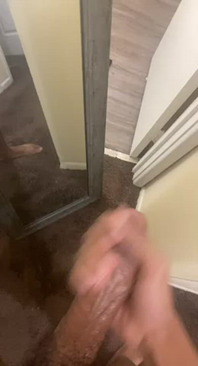 BBC Cumshot Mirror Solo Porn GIF by rackstn