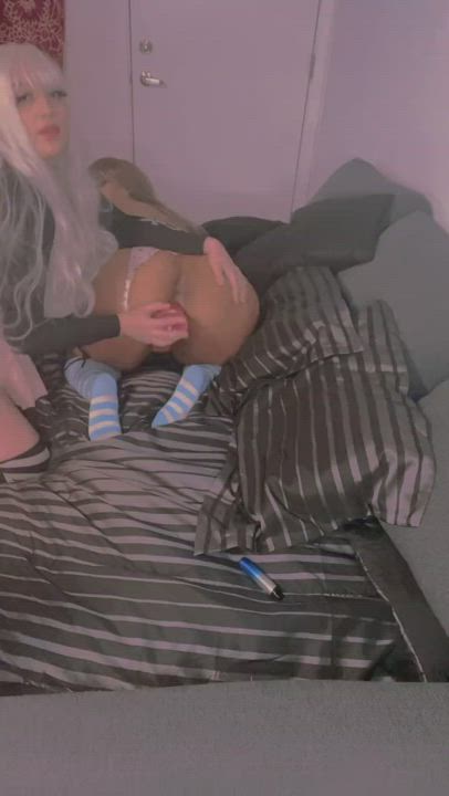 Big Ass Dildo Lesbian gif