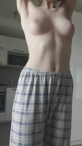 ass boobs naked pale strip striptease tease thick tiny waist gif
