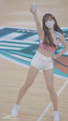 asian babe cheerleader cute korean model gif
