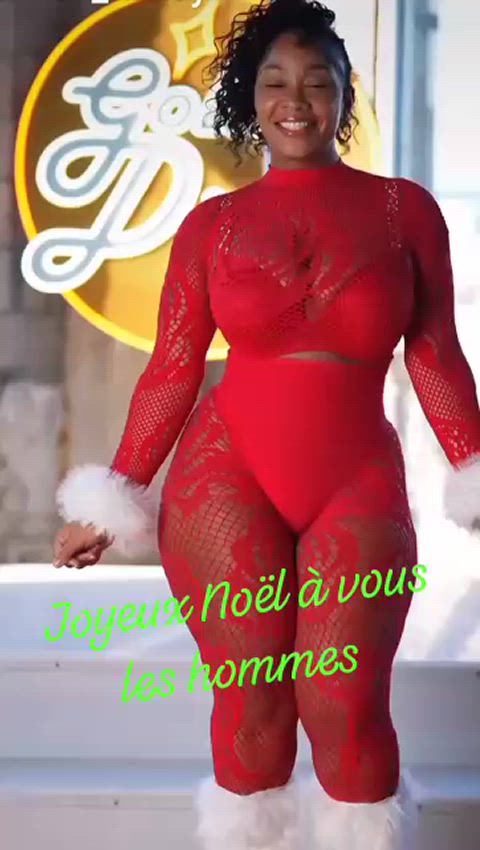 ass bbw big ass christmas ebony lingerie pawg tease thick twerking gif