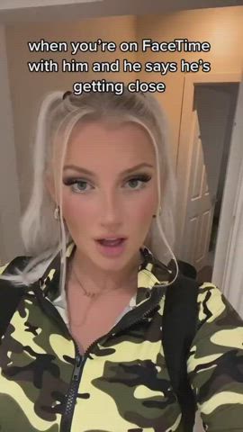 ahegao babe blonde small tits striptease teasing teen tiktok tongue fetish r/tiktits