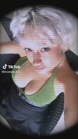 big tits boobs cute huge tits natural tits solo tiktok tits gif