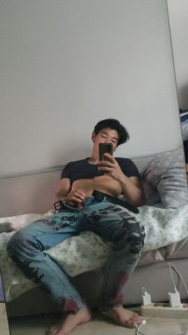Central Asian jock with a big cut cock