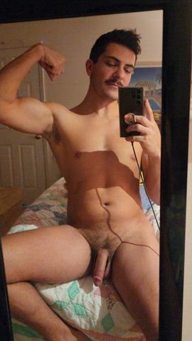 big dick feet feet fetish gym muscles mustache flexing gif