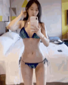 asian bikini dancing selfie wifey gif
