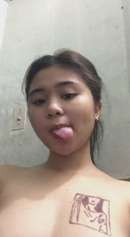 fingering indonesian pussy tits gif