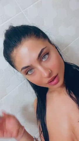 european shower teen gif