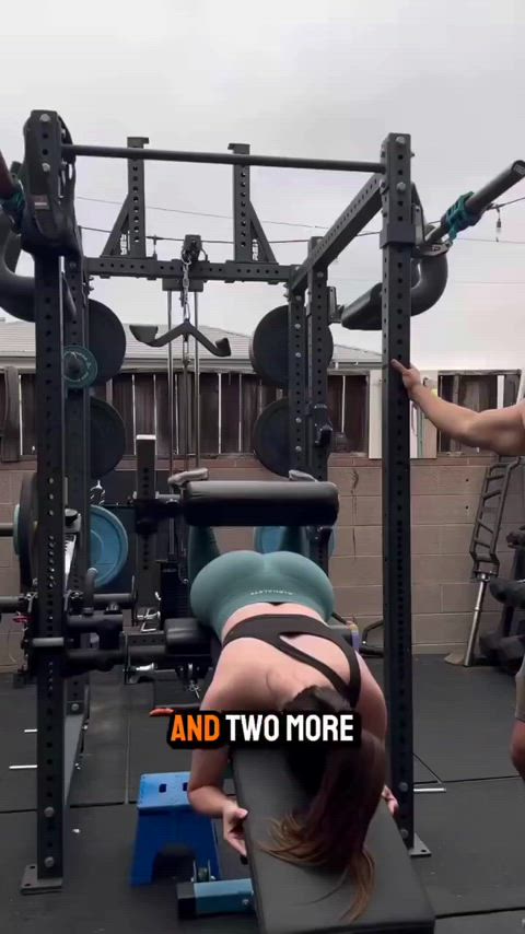 ass brunette workout gif