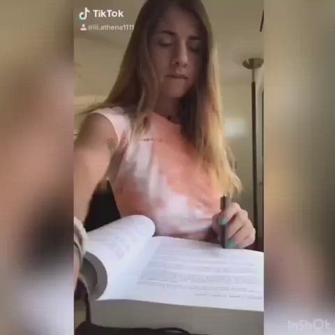 Girls TikTok Tits gif