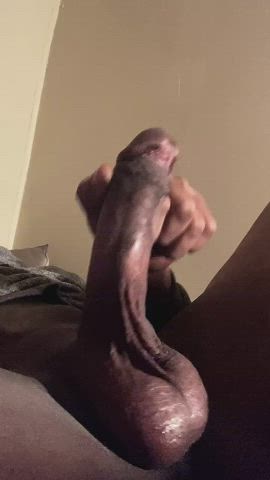 amateur cock ebony homemade jerk off masturbating solo gif
