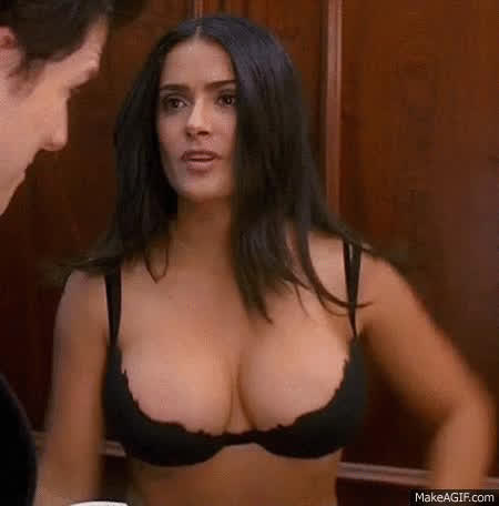 Salma Hayek is the best celeb milf to jerk too. What would rate her?