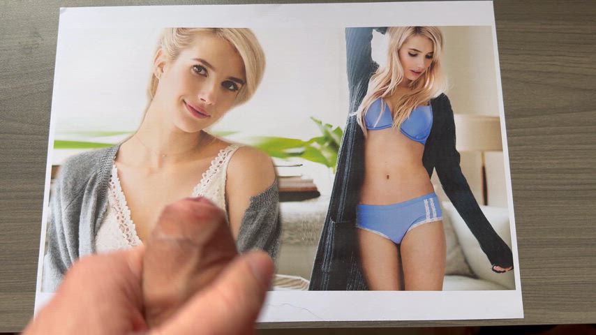 celebrity cum emma roberts tribute cum-tributes gif