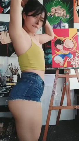 Anime Booty Shorts gif