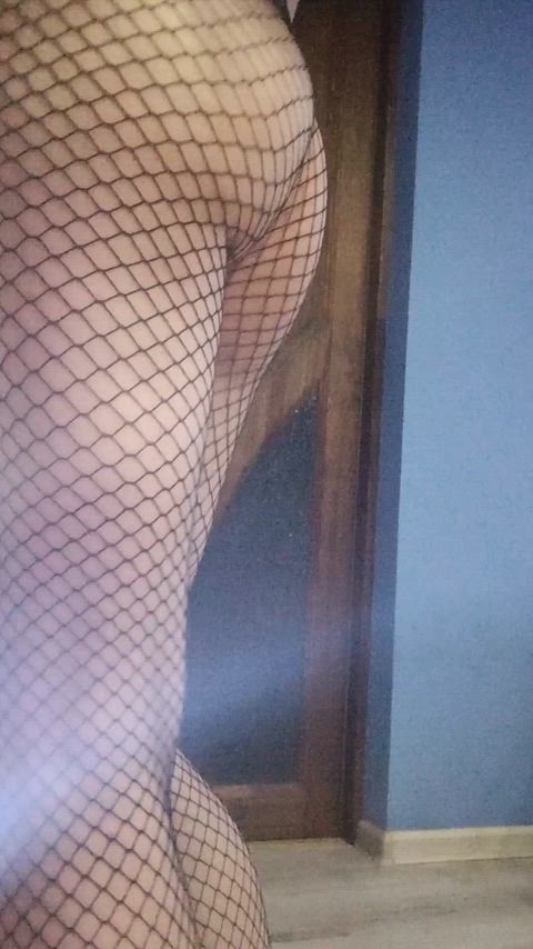 ass ass spread asshole big ass buttplug femboy fishnet sissy trans gif