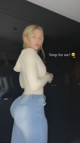 ass big ass blonde gif