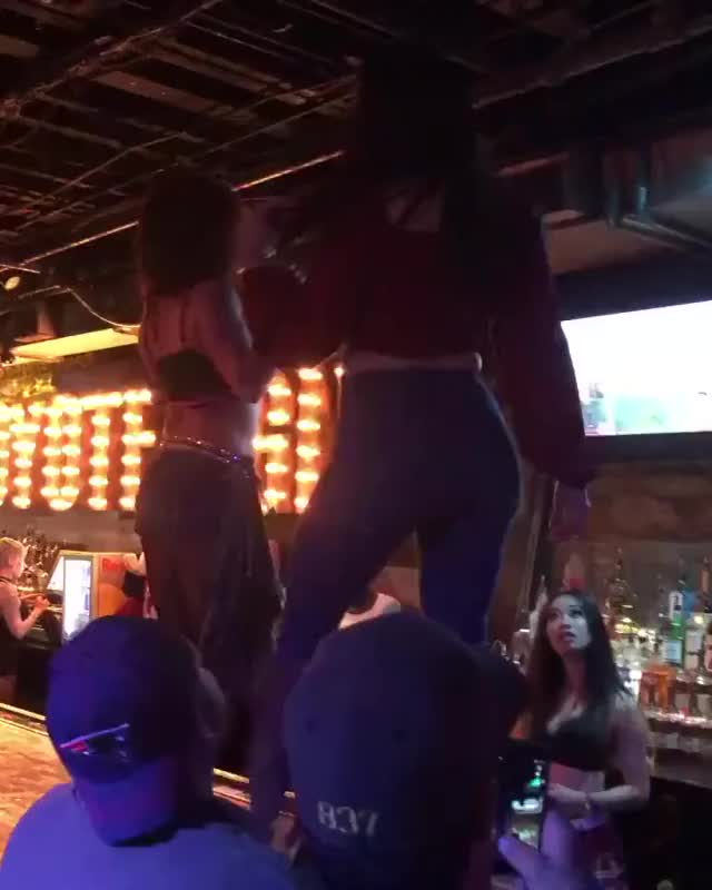 Dancing in the bar