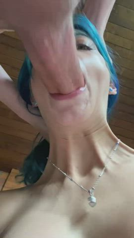 amateur blowjob deepthroat gif