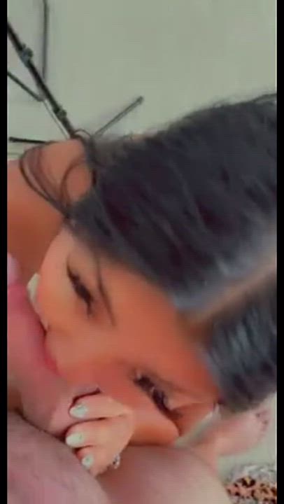 Asian Blowjob Boobs Deepthroat Licking Nipples Oral Sucking gif