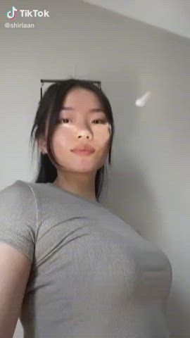 Asian Fitness Muscular Girl TikTok gif