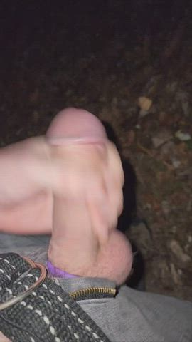 cock cum exhibitionist male masturbation masturbating public gif