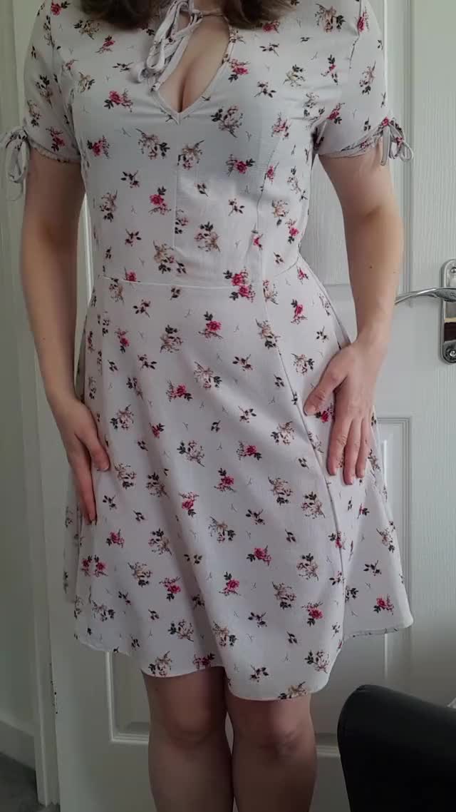 As you've seen the [f]ront of my dress, you might as well see the back too.