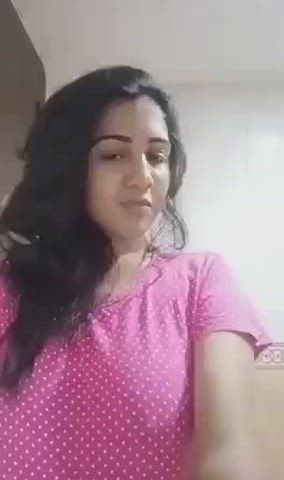 Big Tits College Cute Indian Schoolgirl Selfie Smile Teen Tits gif