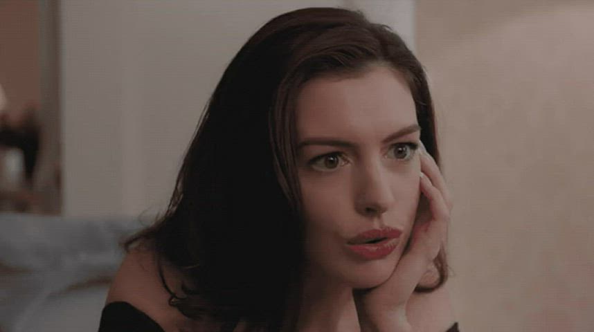 anne hathaway celebrity reaction gif