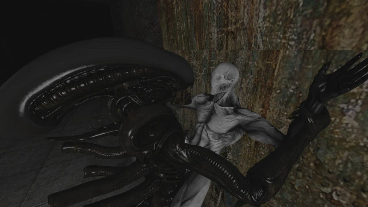 3D Alien Animation SFM gif