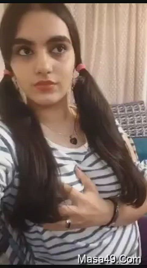 boobs cute pakistani petite selfie gif