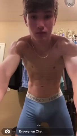 Big Dick Tease Twink Underwear gif