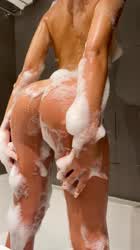 Soapy but definitely not clean!