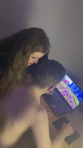 gamer girl goddess sexy gaming couple gif