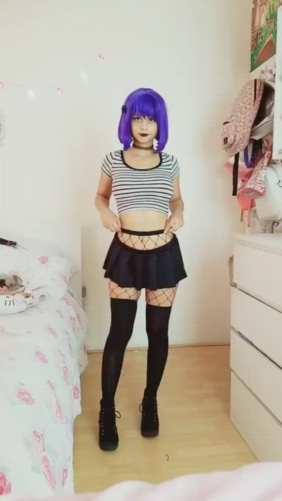 Cosplay Goth TikTok gif