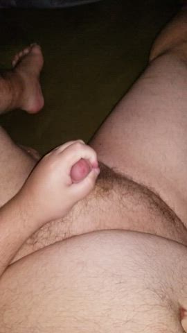 jerking my chubby little dick