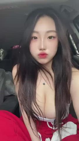 asian cute korean model gif