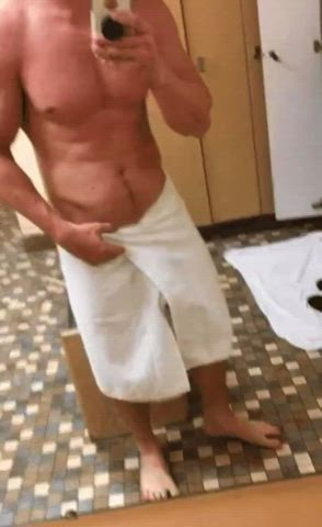 big dick daddy exhibitionist gay locker room public shower gif