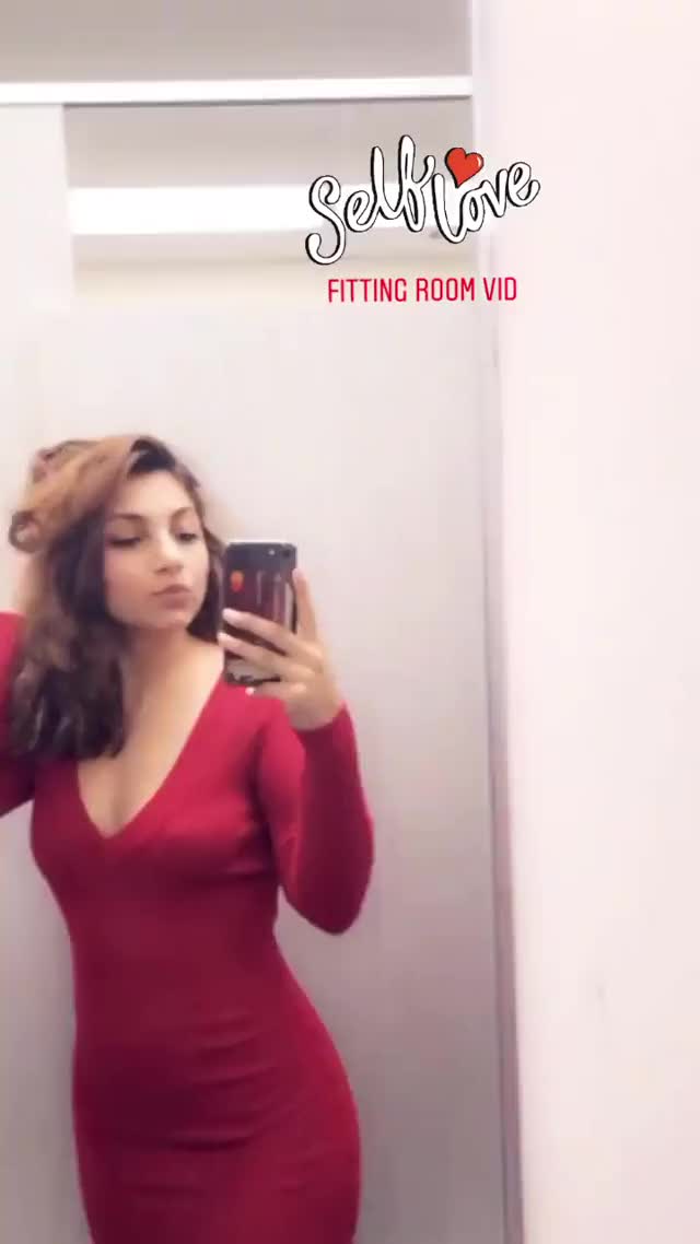 tight red dress