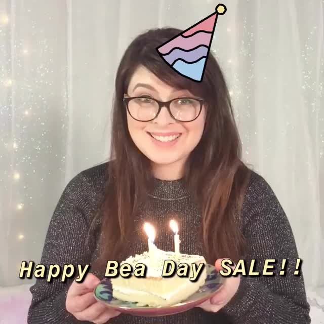 Happy Bea Day! Enjoy 50% off ALL of my videos for the next 24 hours!