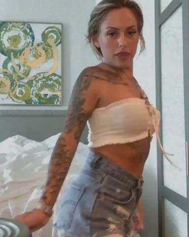 Jean Shorts Pawg Twerking gif