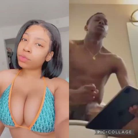 bbc babecock big tits ebony gif