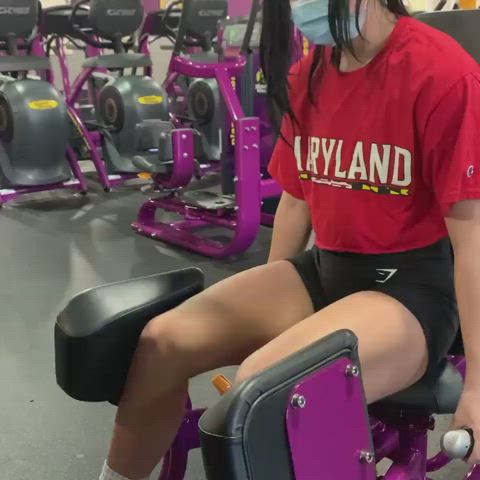 amateur big ass blue eyes brunette college fitness gym natural tits pawg thighs gif