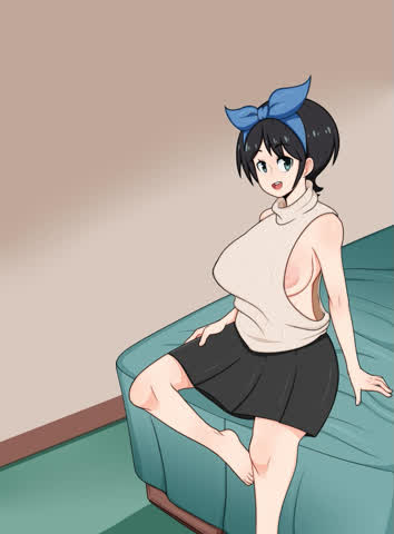 Animation Anime Boobs Futanari gif