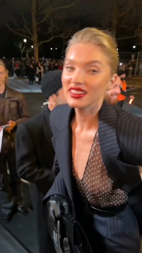 braless elsa hosk see through clothing transparent-clothing gif