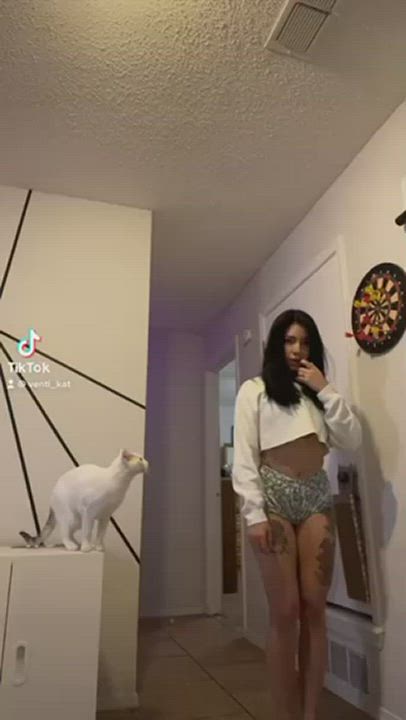 Big Ass College Petite Tattoo gif