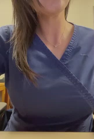 milf nurse work amateur-girls at-work gif