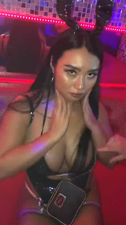 ass big tits busty club nightclub tiktok gif
