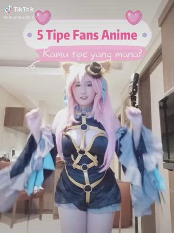 Big Tits Cosplay Cute Jiggling gif