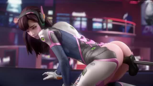 3D, Animated, Cinema_4D, D.Va, Overwatch, Sound, fpsblyck